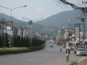 mae sai looking north toward the Thai border