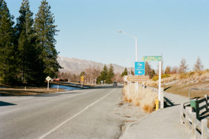 Road in to Lake Tekapo.