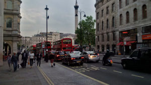 Busy Central London Streets.